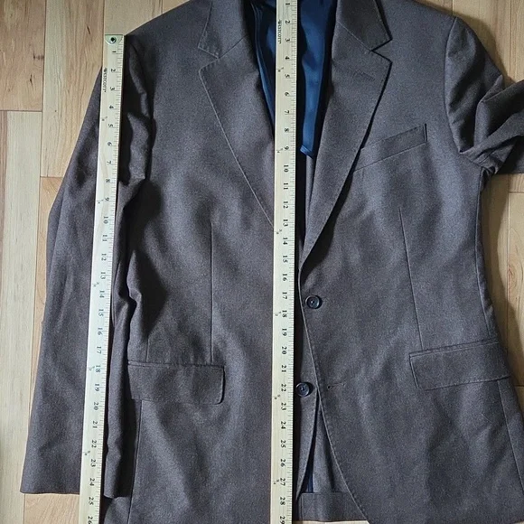 Bonobos Italian Wool 42r Standard Fit Blazer Brown - Picture 4 of 8